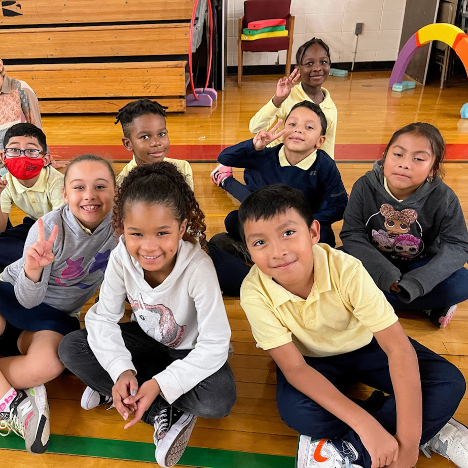 attendance happy elementary school students Sanchez School