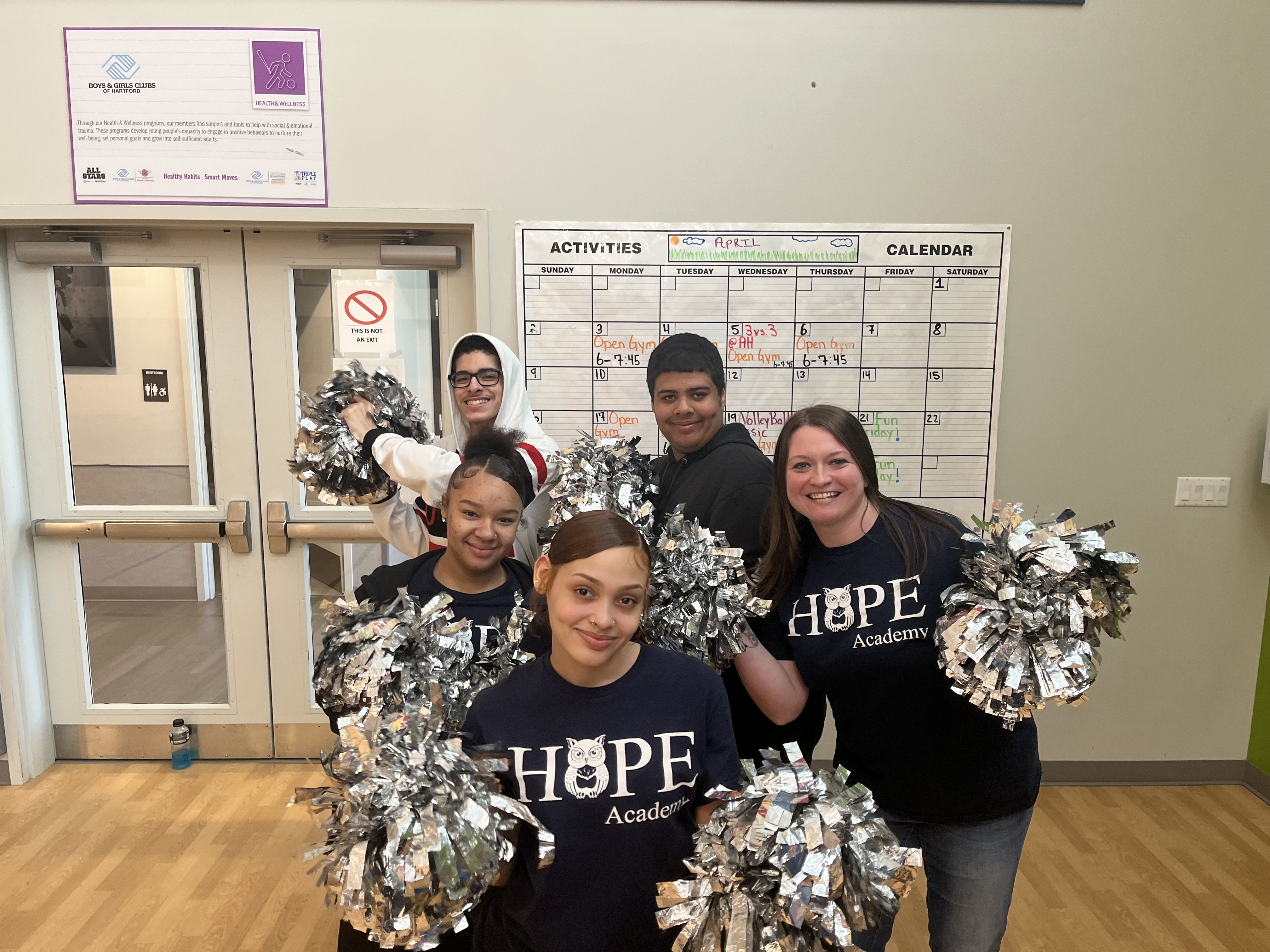 hope academy staff cheerleaders