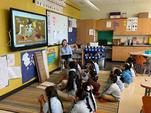 Students in a bilingual classroom at MD Fox