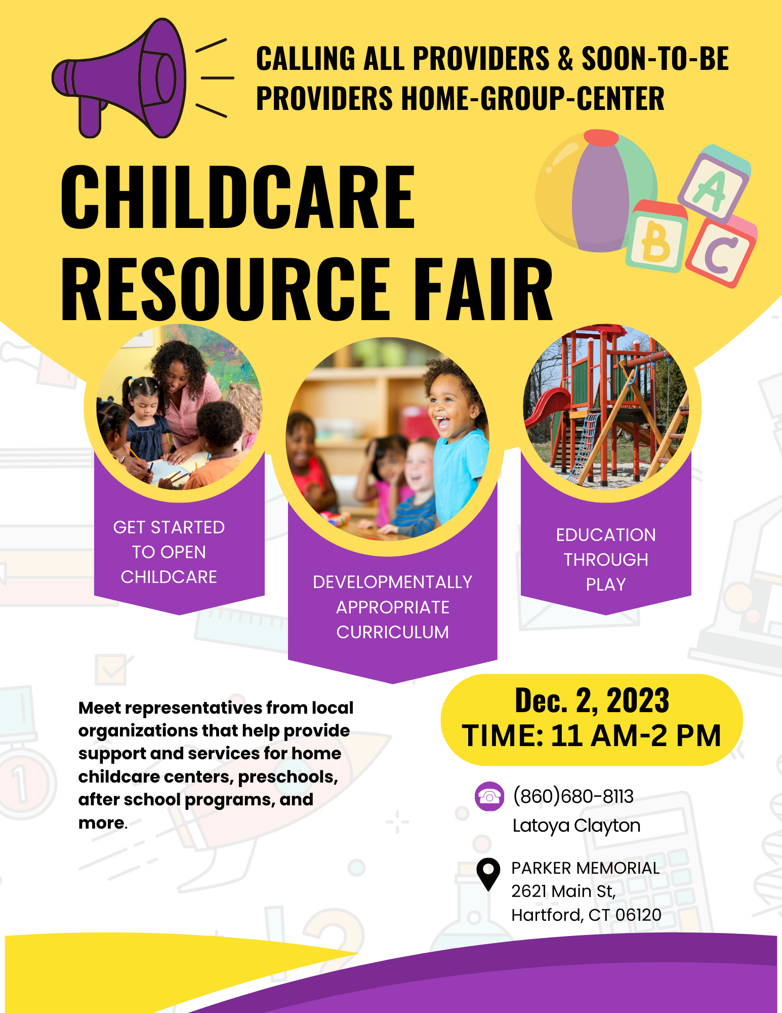 Childcare Resource Fair 12/2/23