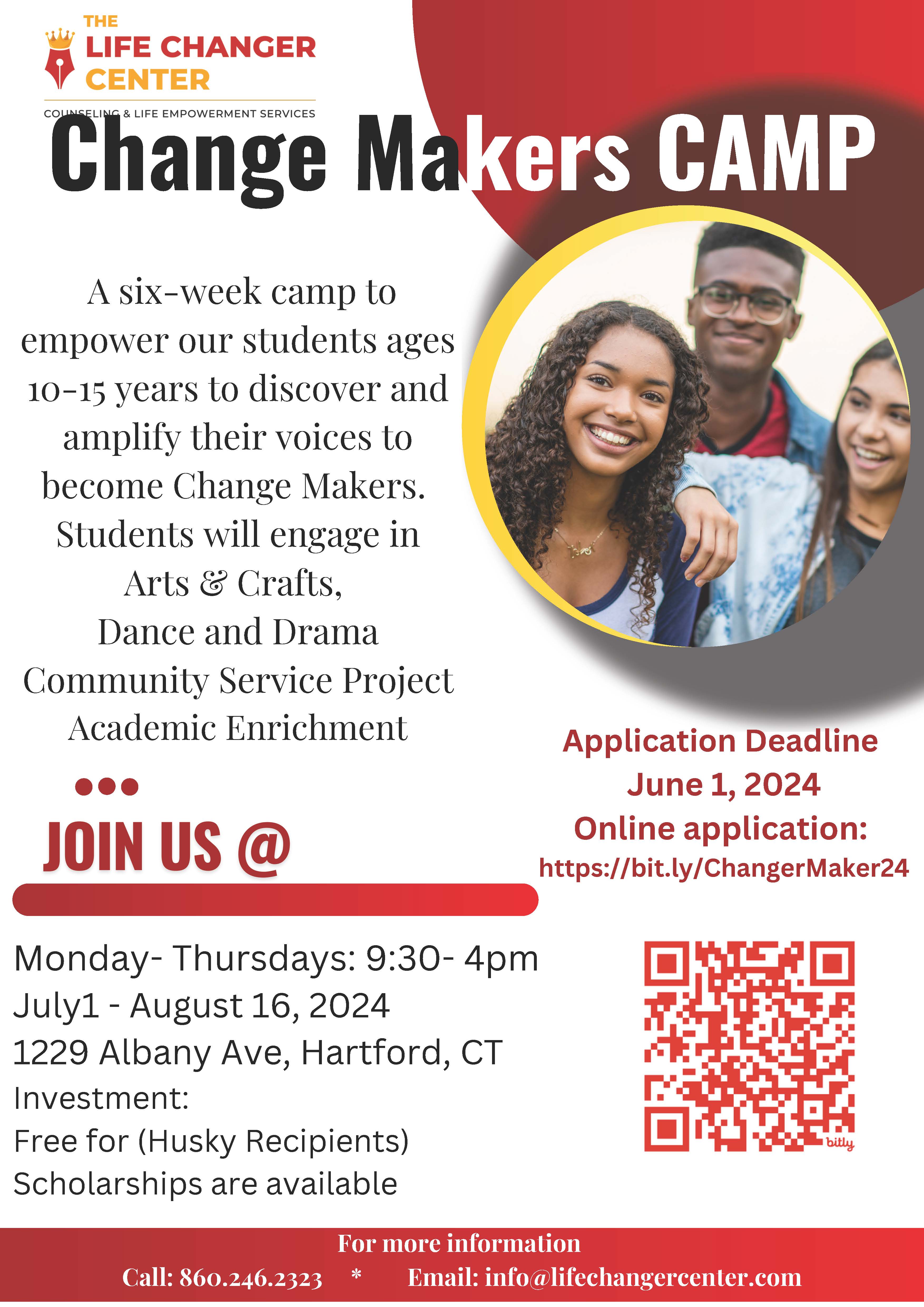Changemakers Summer Camp flyer