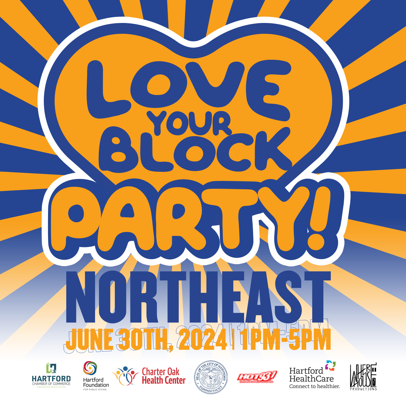Love Your Block Party flyer