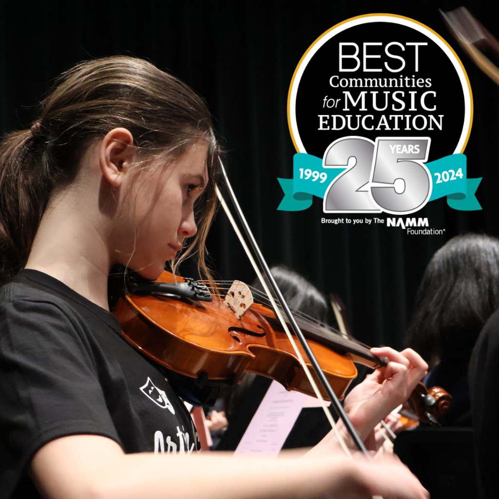 THREE YEARS IN A ROW! HPS is so proud to be honored once again with the Best Communities for Music Education Award from the National Association of Music Merchants Foundation