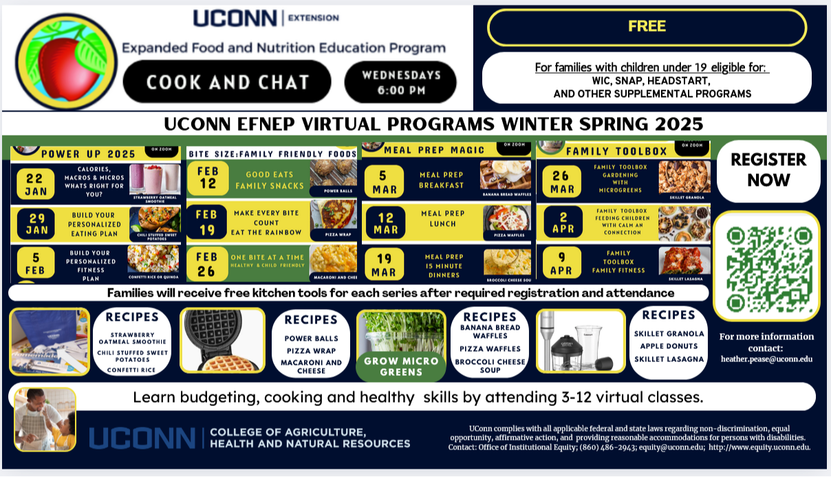 UConn Cook and Chat Winter and Spring