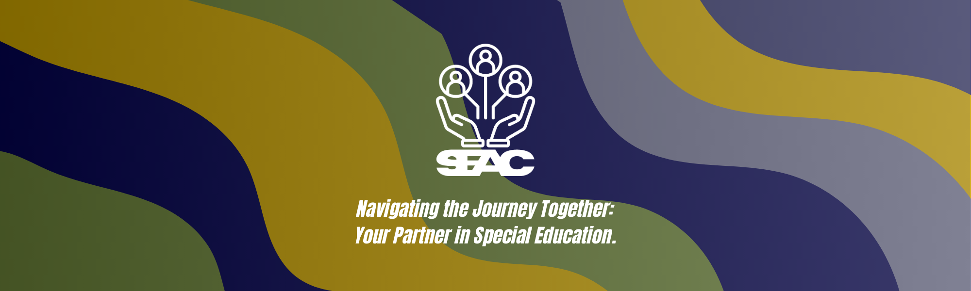 See-ack logo showing two hands holding up three groups; the parents, the school, and the community.