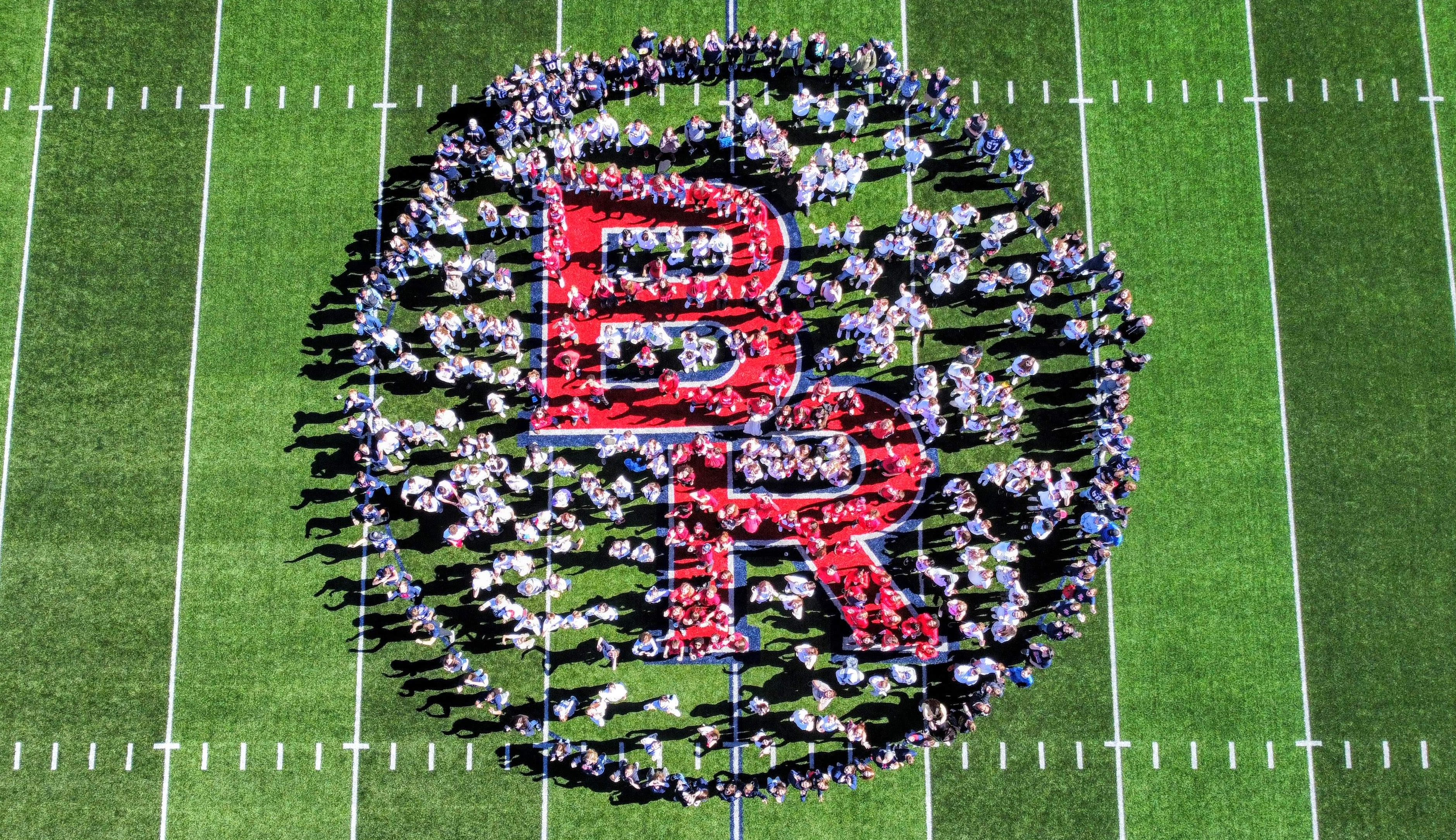 Students making BR on Turf