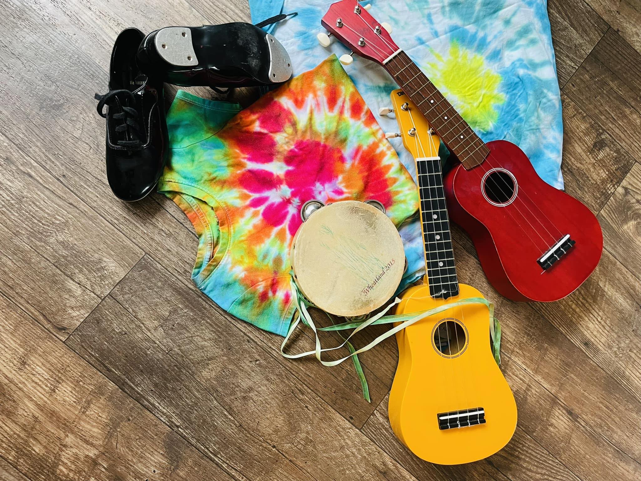 Tie Dye and instruments