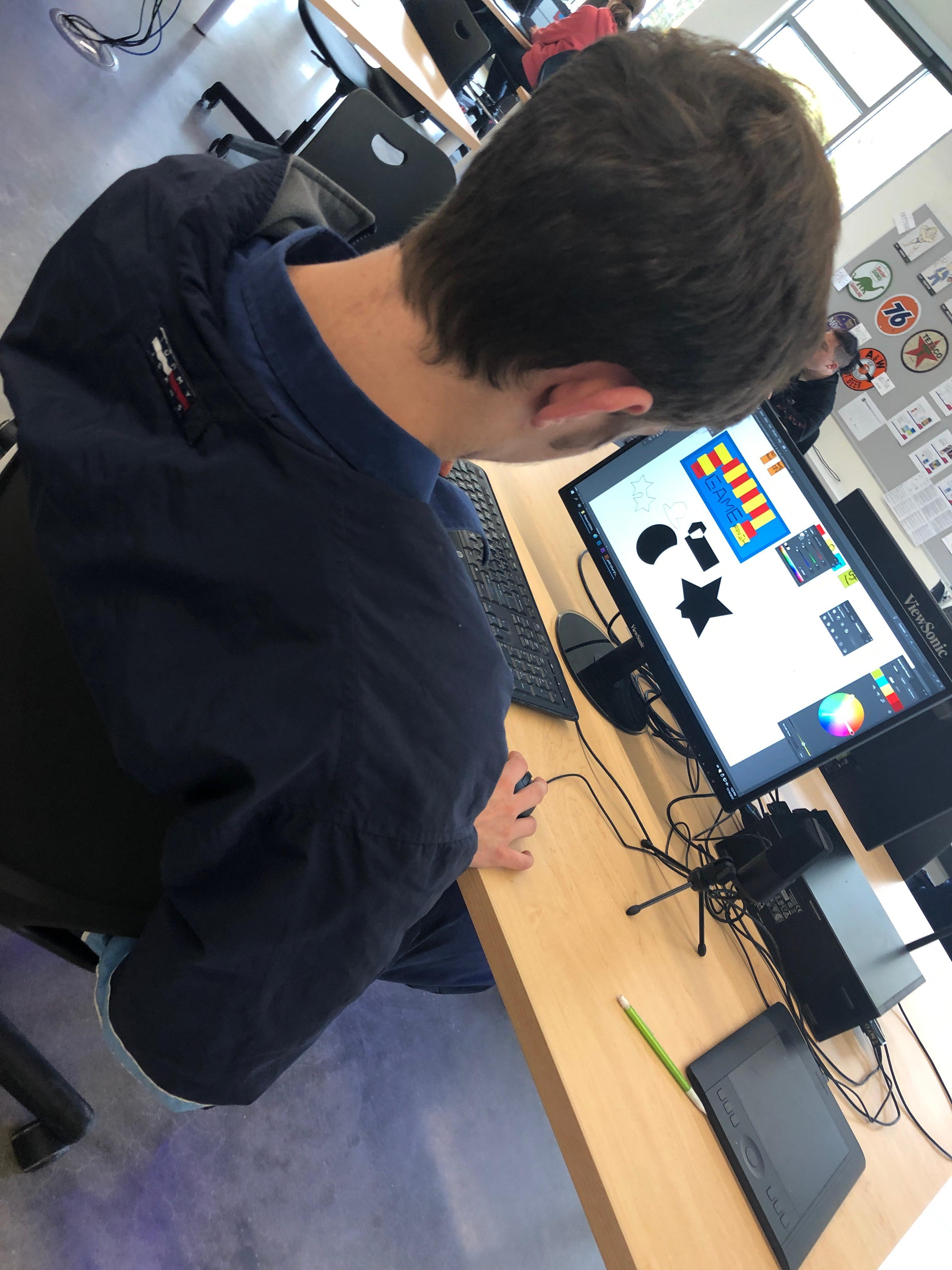 Student at Interactive Media class