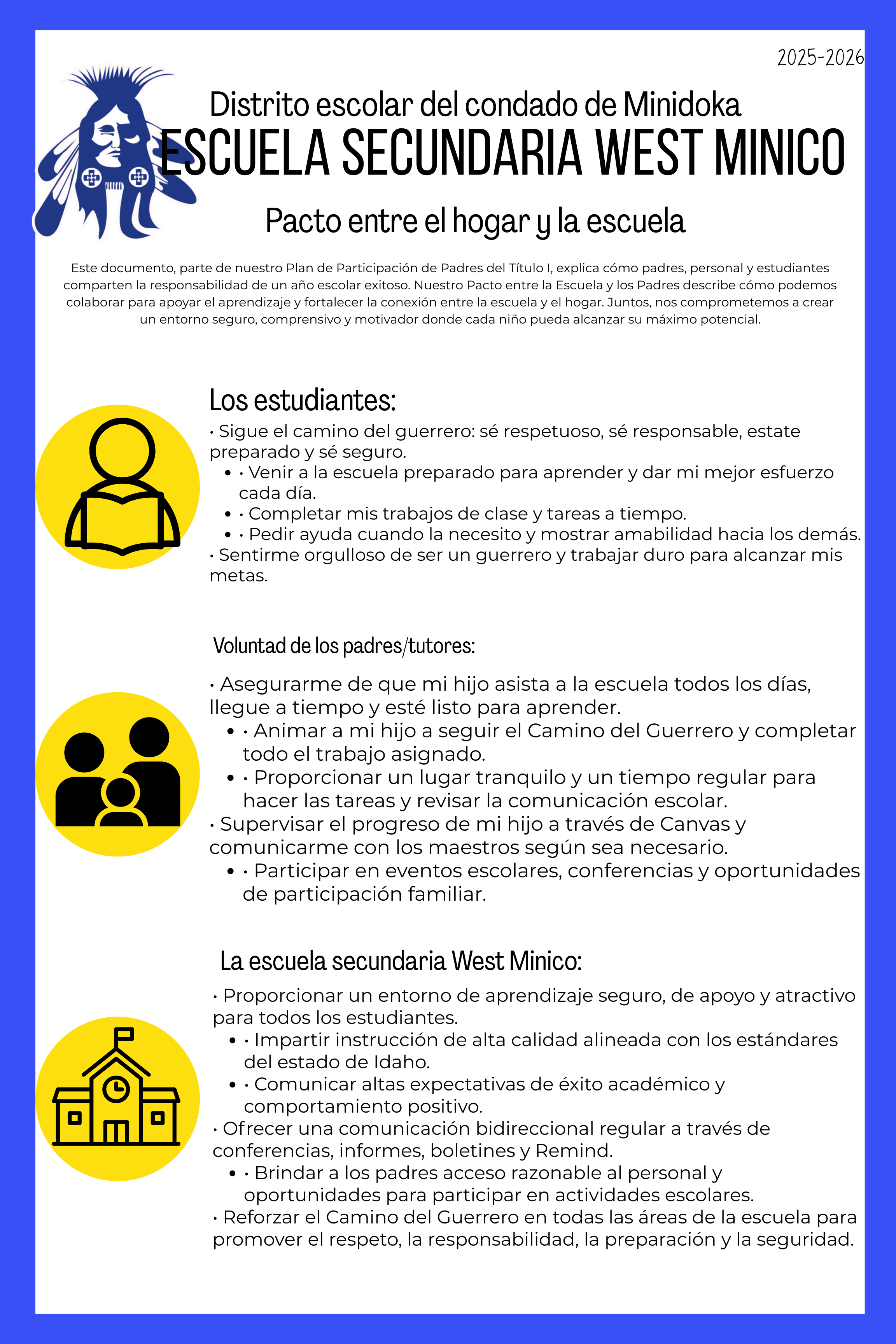 Parent School Compact-Spanish