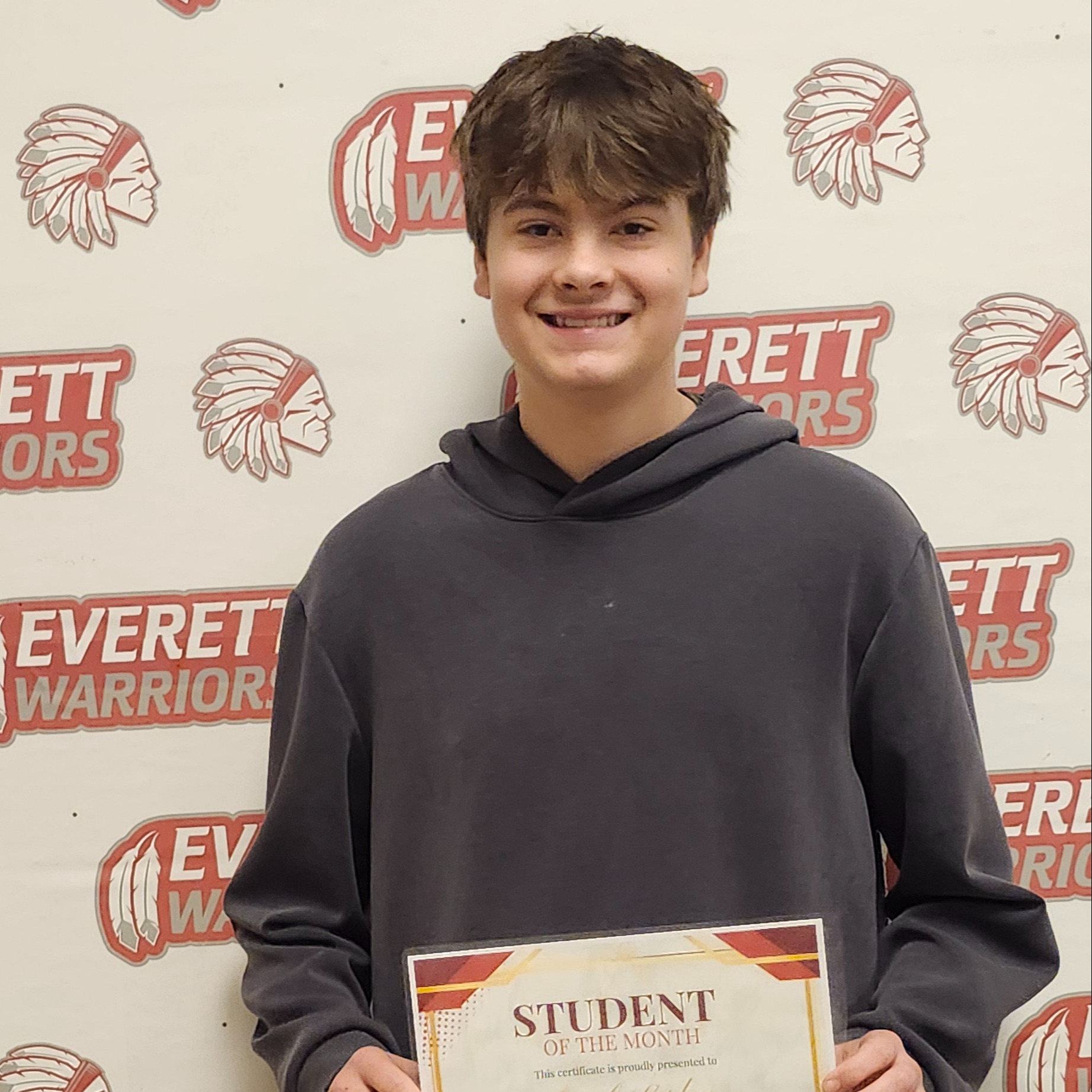 10th Grade Student of the month Jacob Lepley