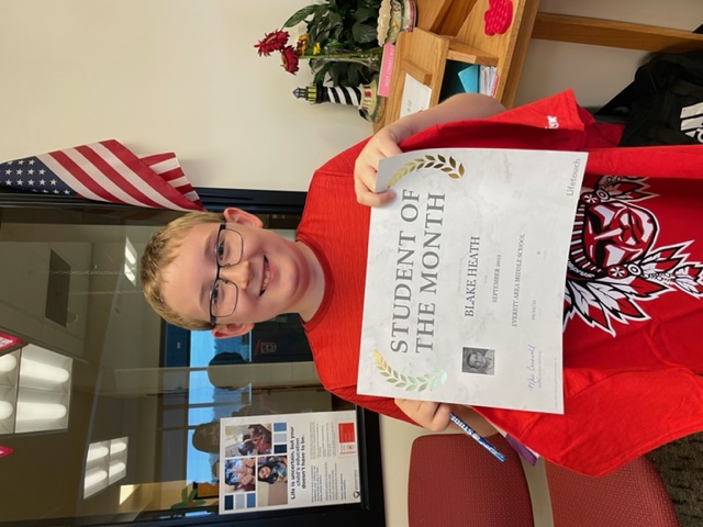 Blake Heath Student Of The Month Picture