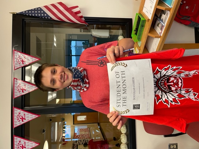 Douglas Comer Student Of The Month Picture