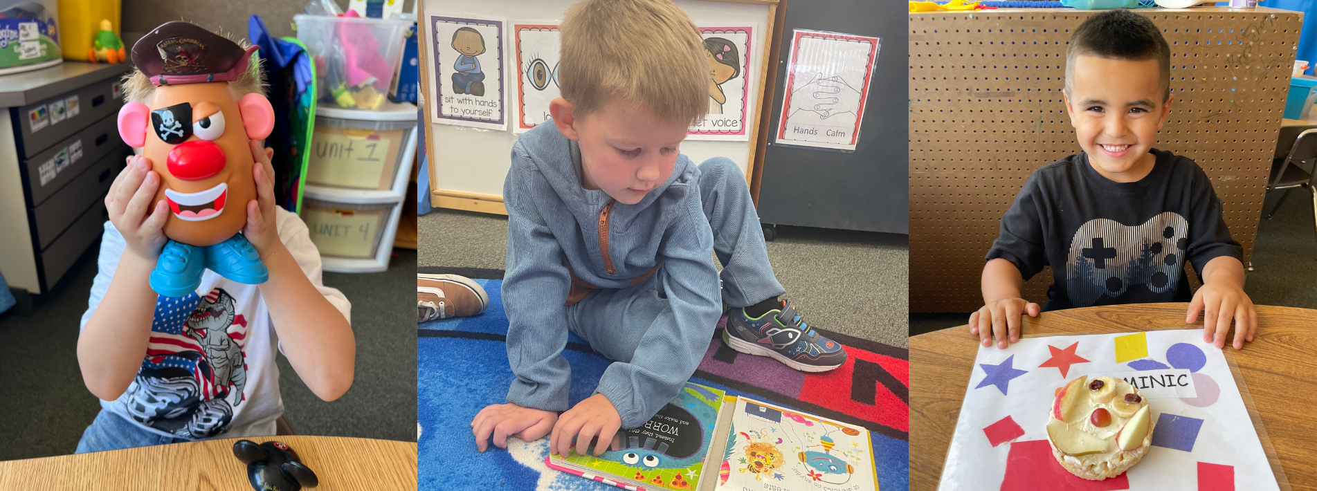 Preschool Students Participating in Learning Activities