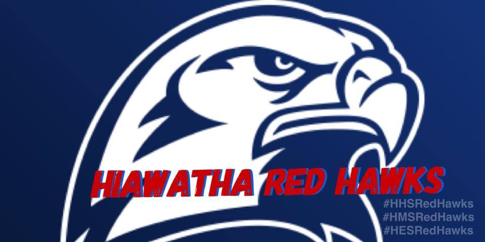 Hiawatha Red Hawk Mascot