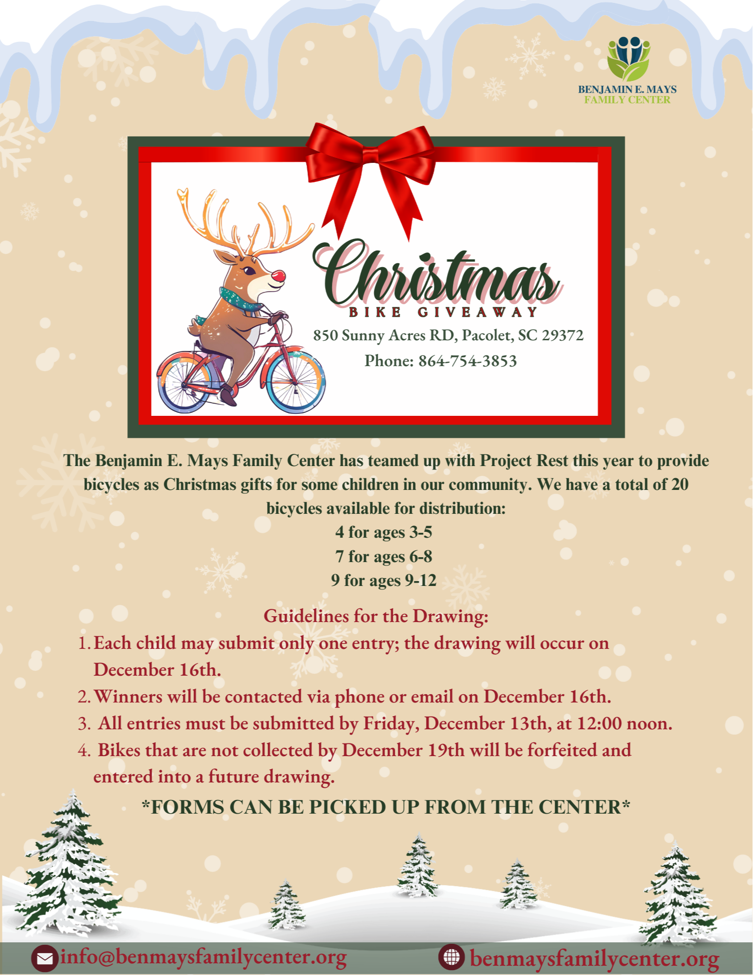 Christmas Bike Giveaway