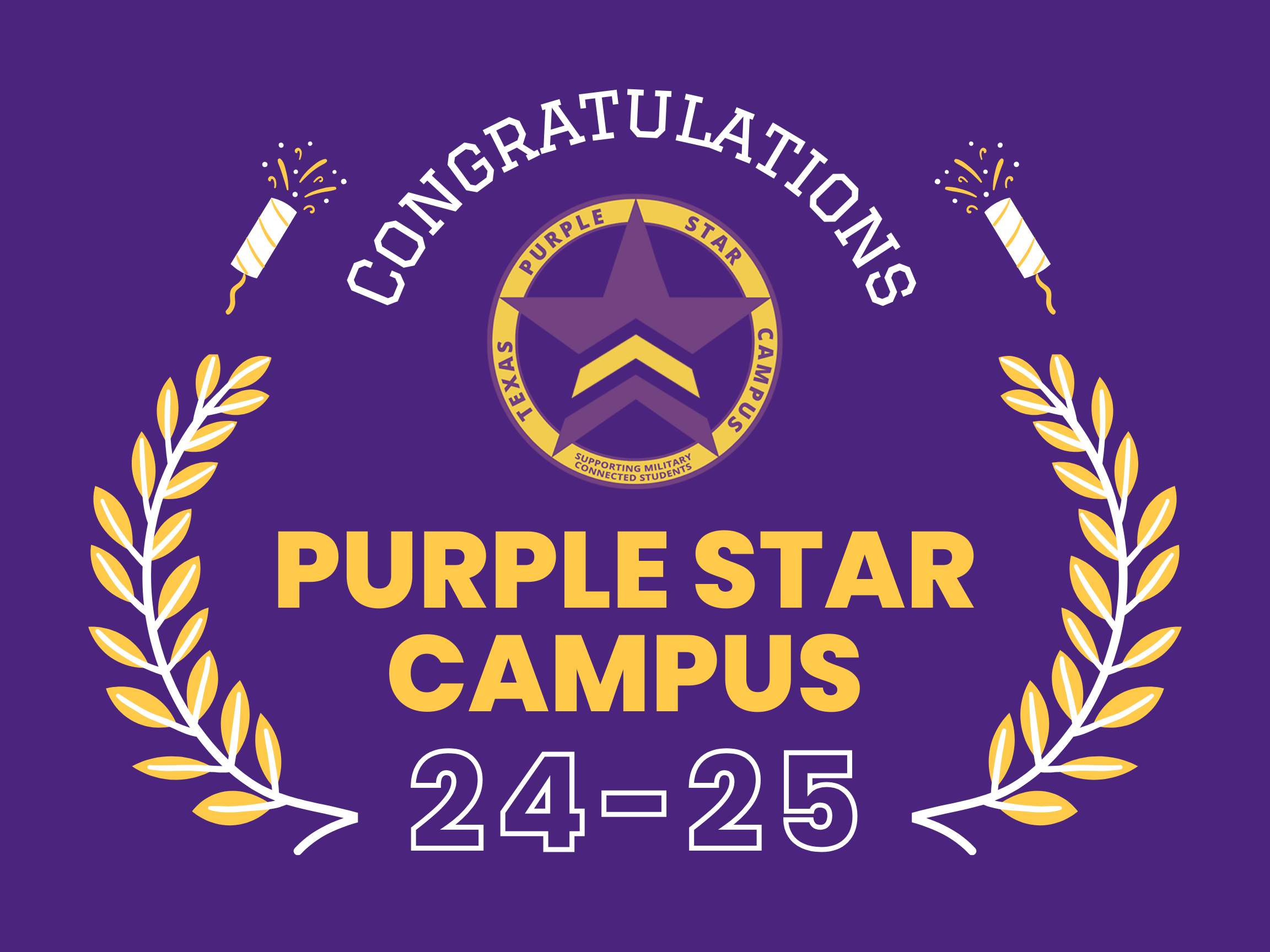 Congratulations Purple Star Campus