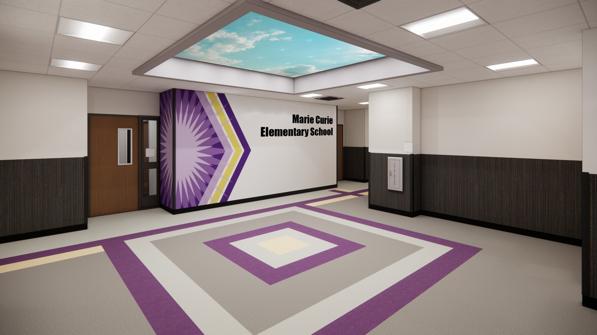 Marie Curie Entrance Design