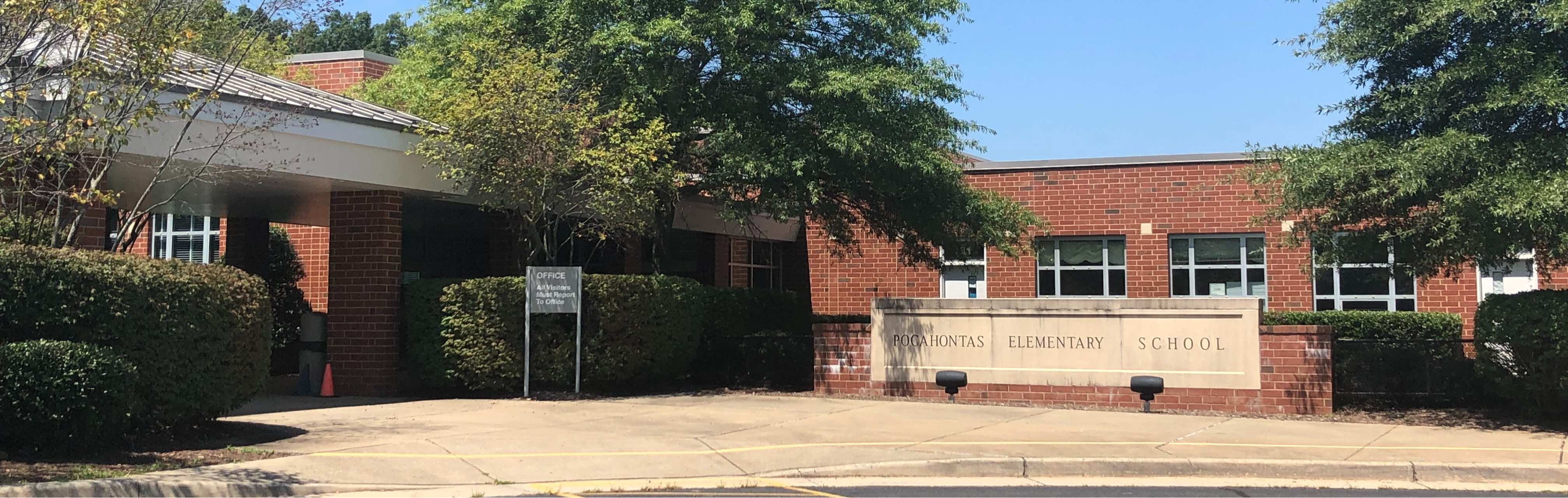 Front View of Pocahontas Elementary