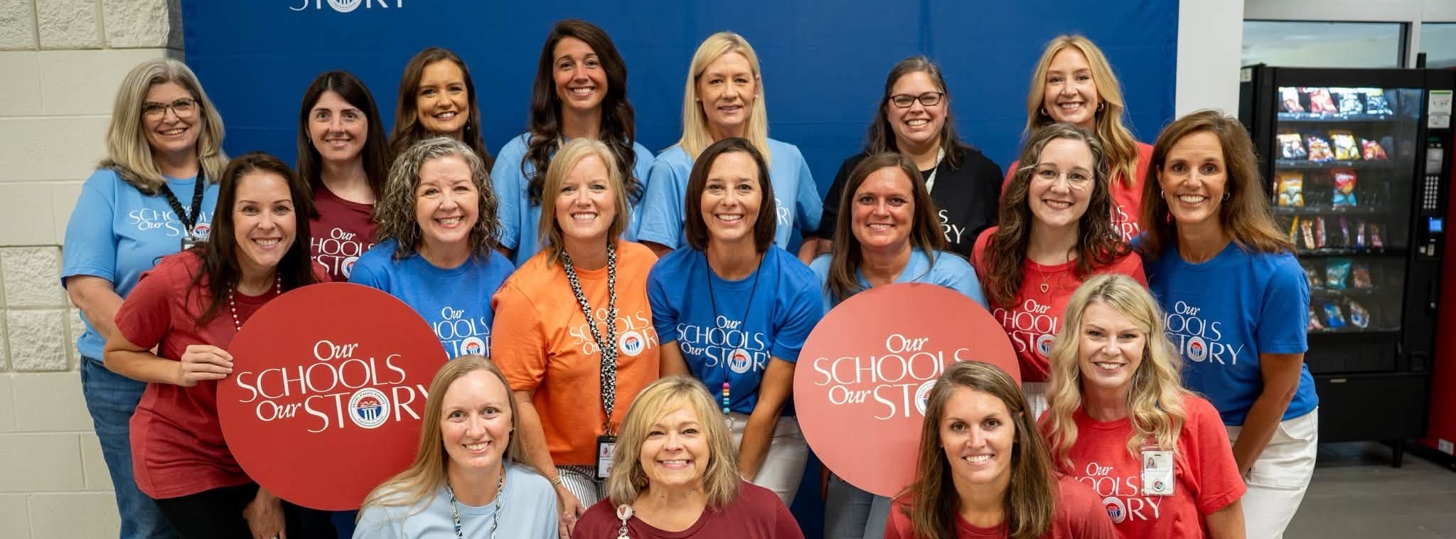 Teachers posing