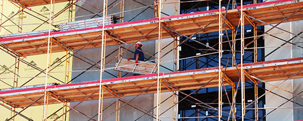 Construction scaffolding