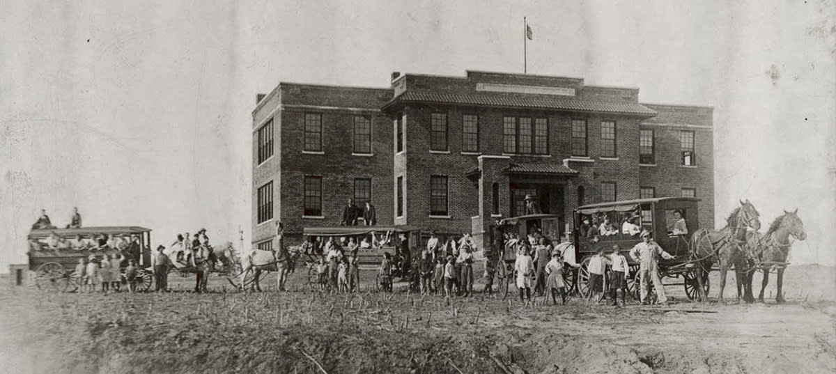1920s school exterior