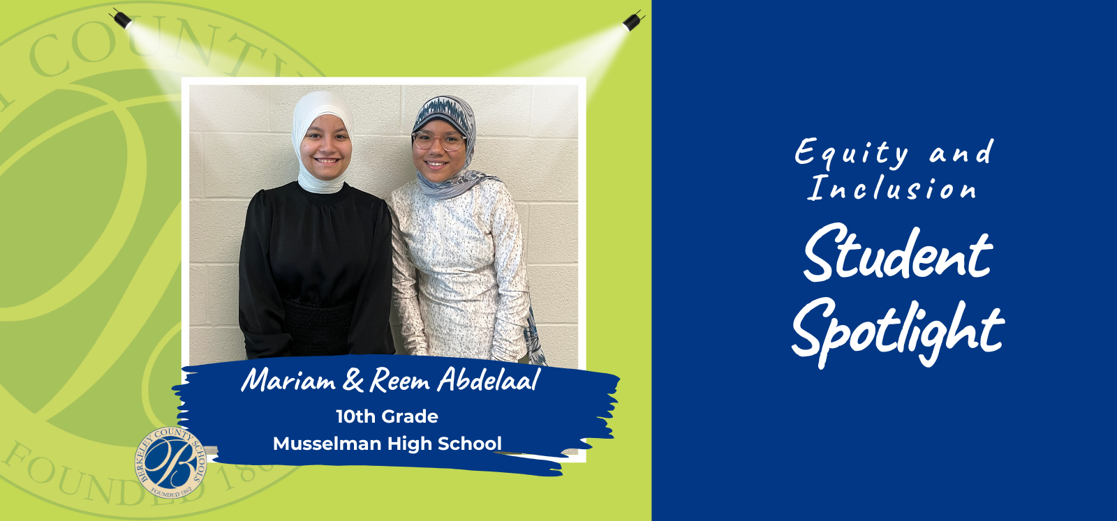 E&I Student Spotlight of twin sisters Mariam and Reem Abdelaal 
