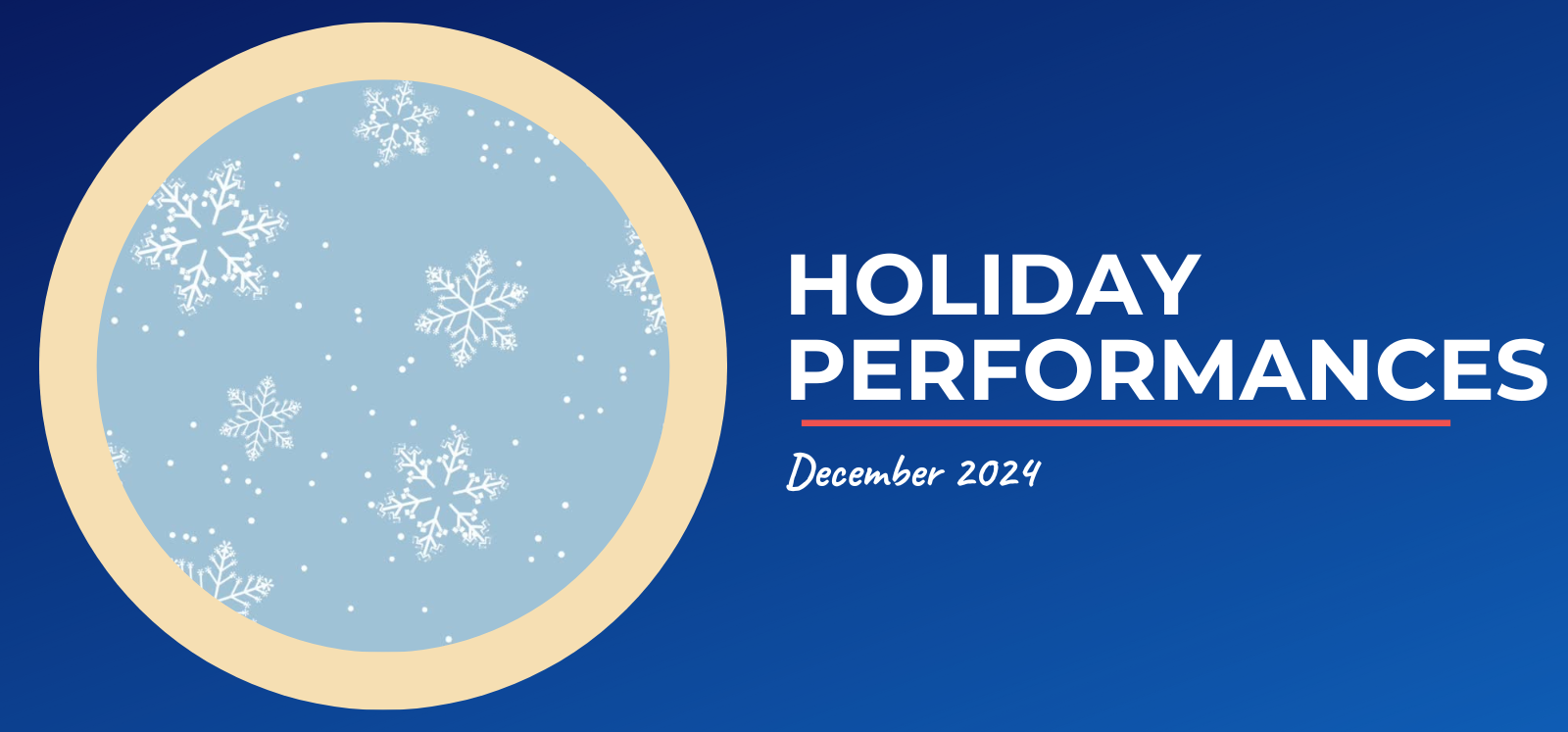 holilday performances december 2024