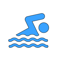 Icon of person swimming in a pool