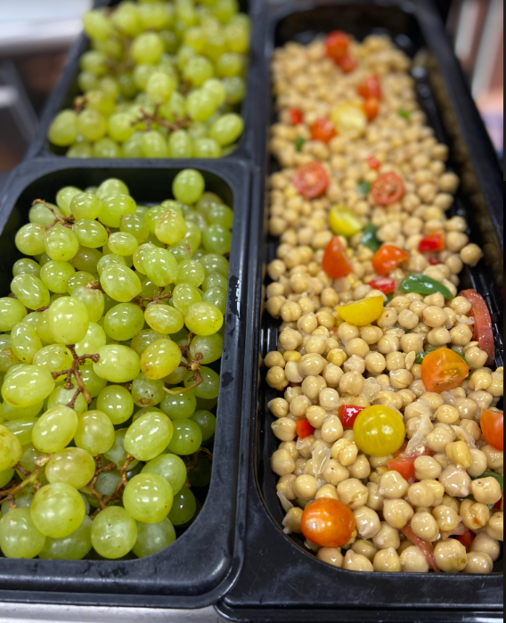 grapes and chickpeas