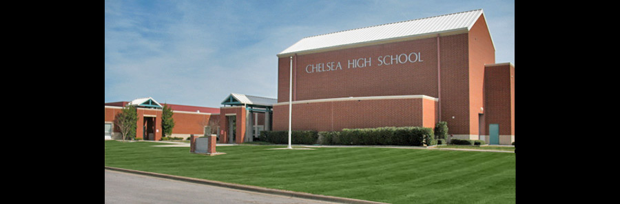 Chelsea High School building front