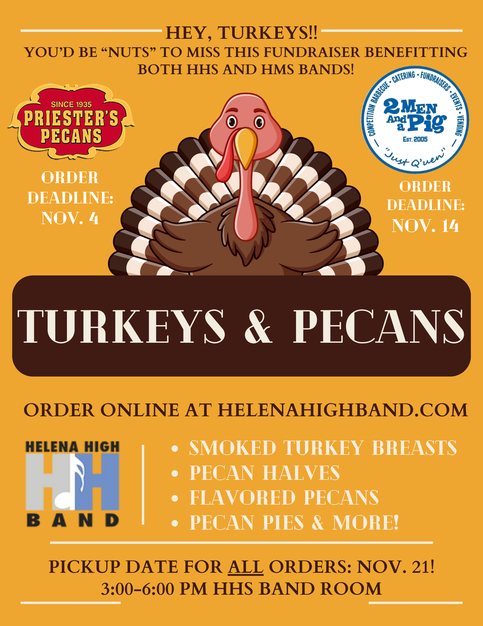 Turkey and Pecan  Sale