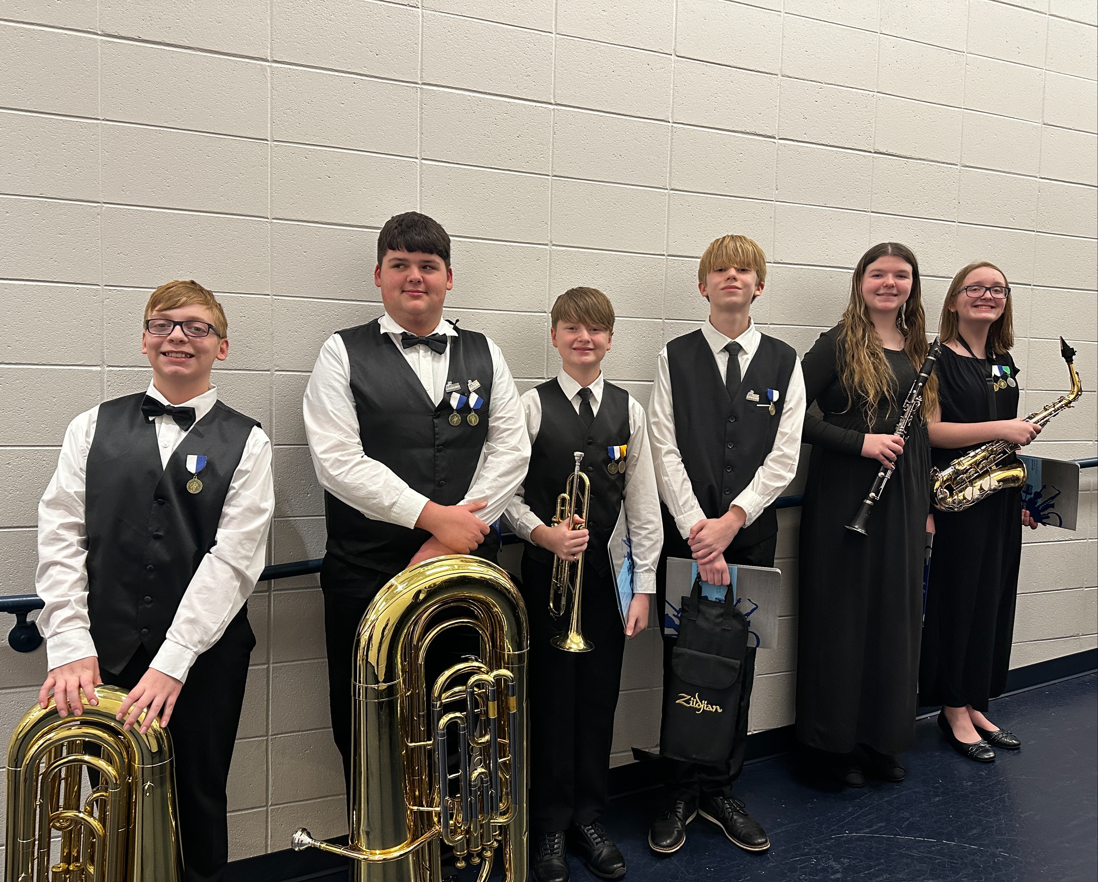 Students at District IV Honor Band