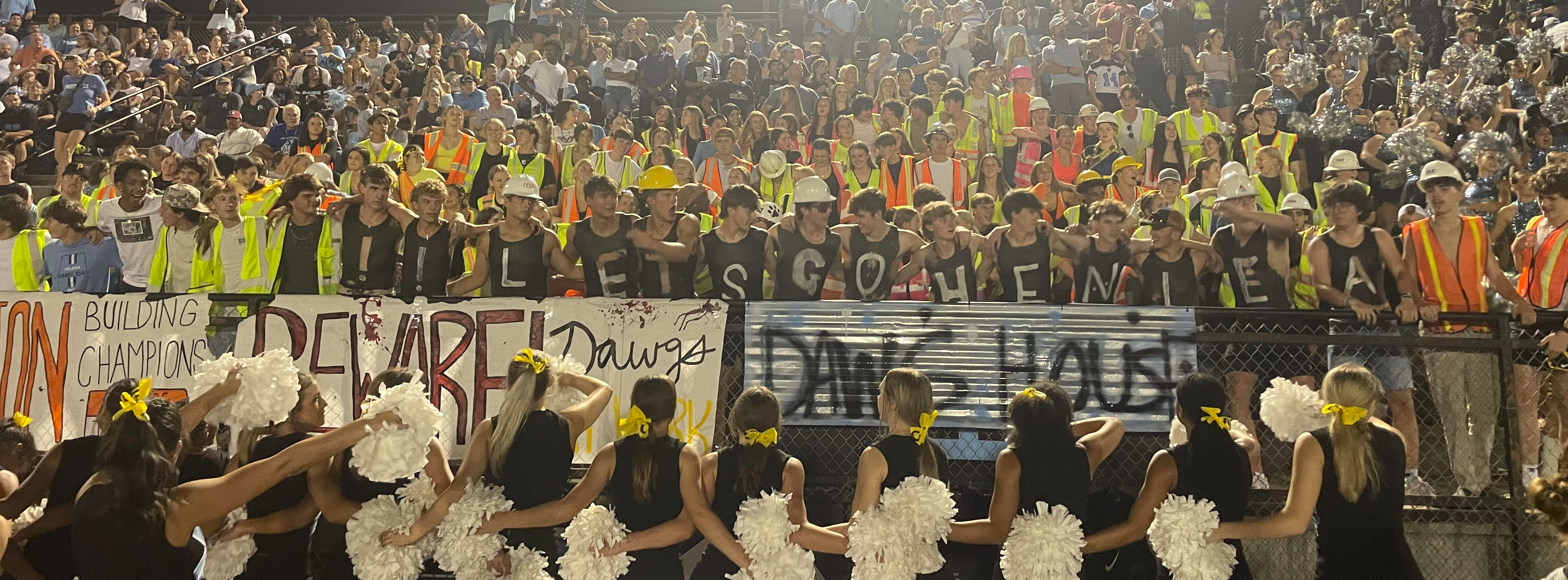 AHSAA Soccer Playoffs 2025 image with excited fans cheering