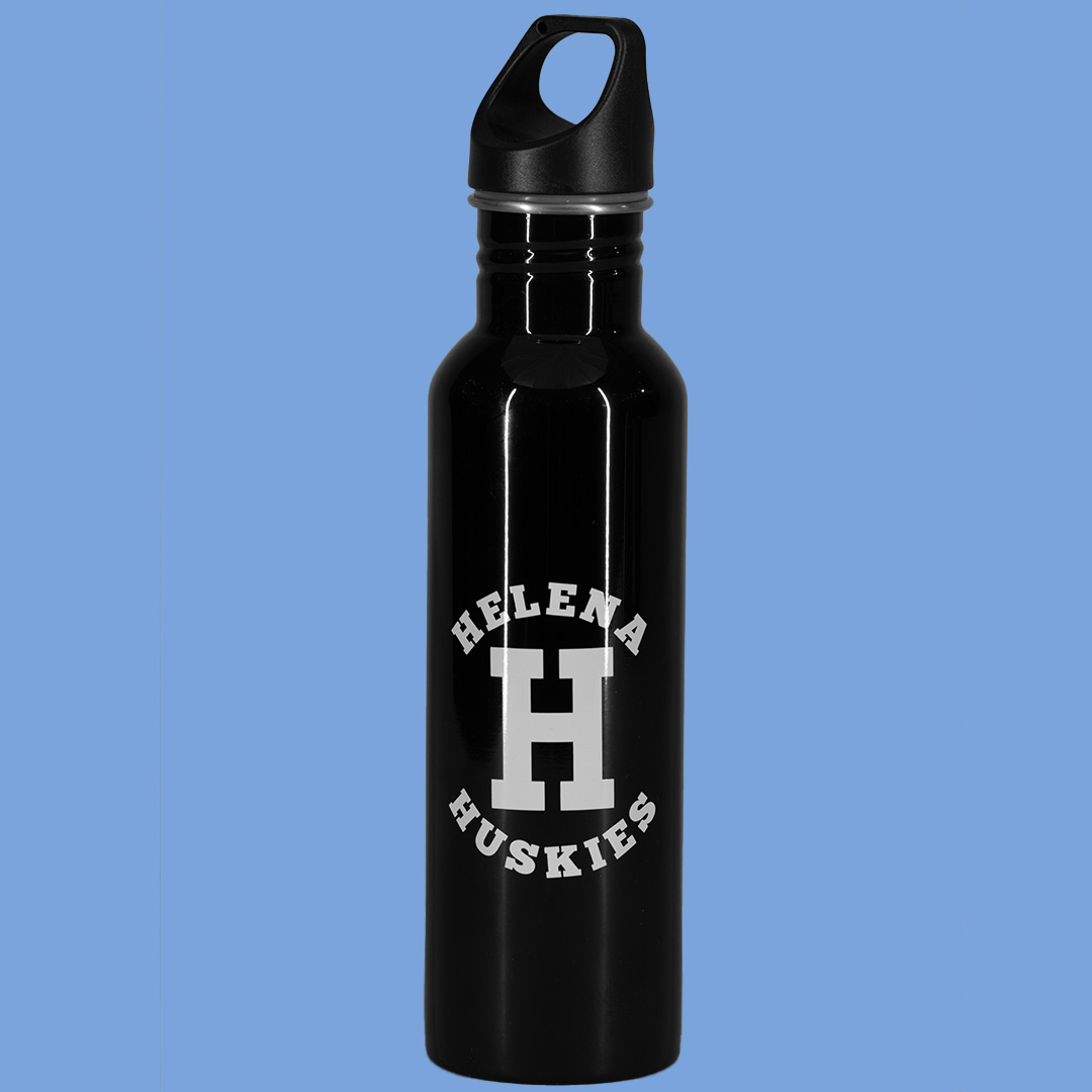 Black Helena High School Water Bottle