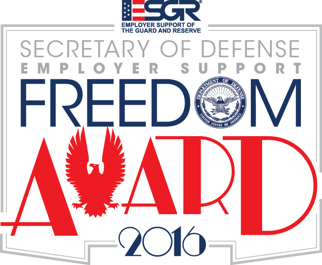 Secretary of Defense Employee Support Freedom Award 2016