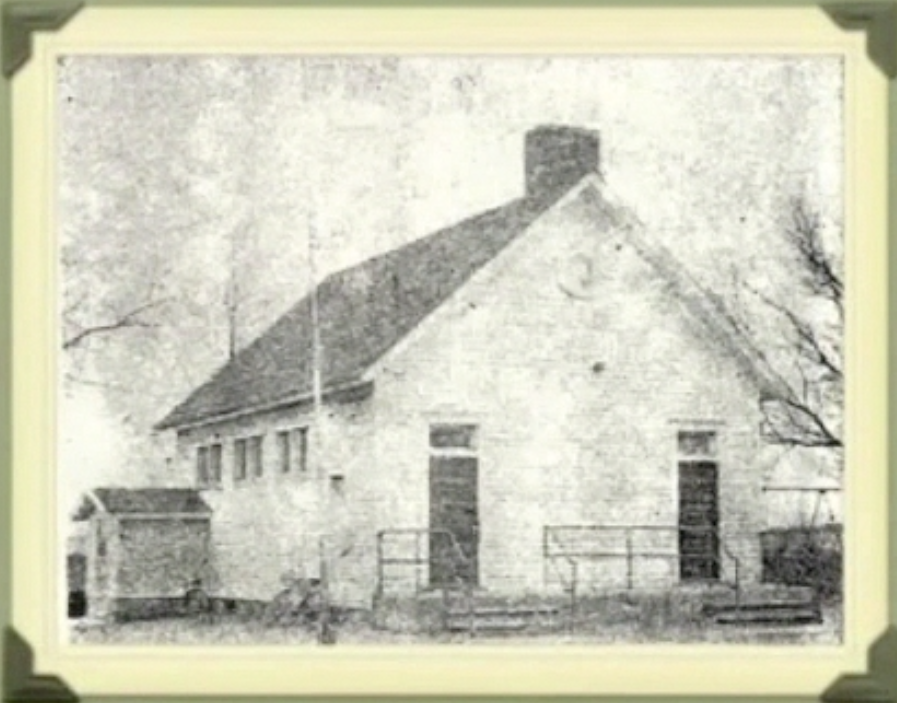 An old photograph of a school building