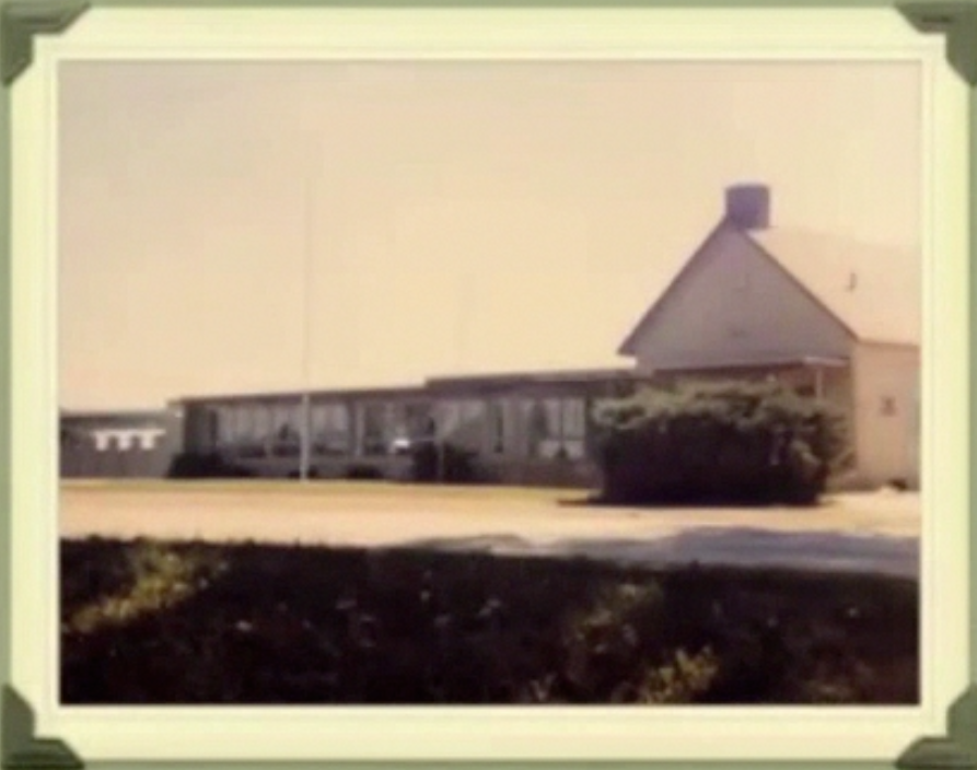 An old photo of a school building