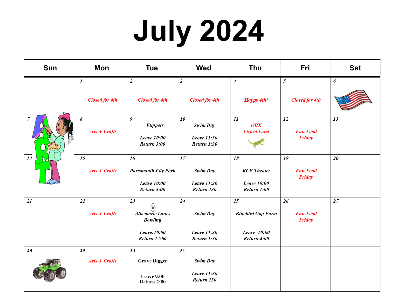 July 2024 Summer Program