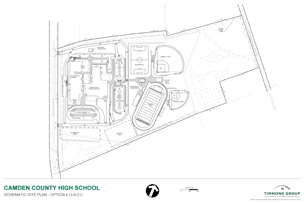 Camden County High School map