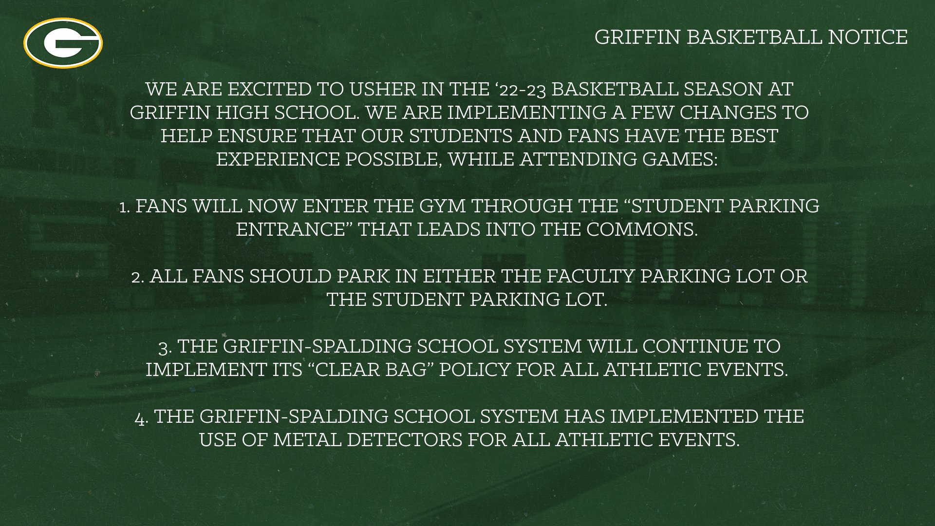 GHS Parking & Information