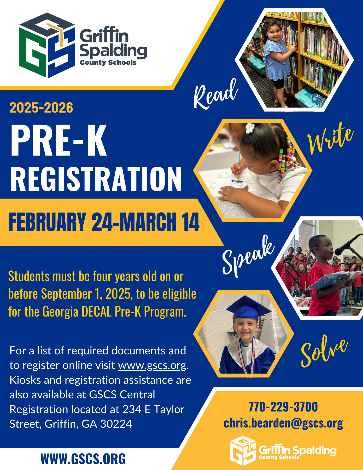 pre-k registration flyer
