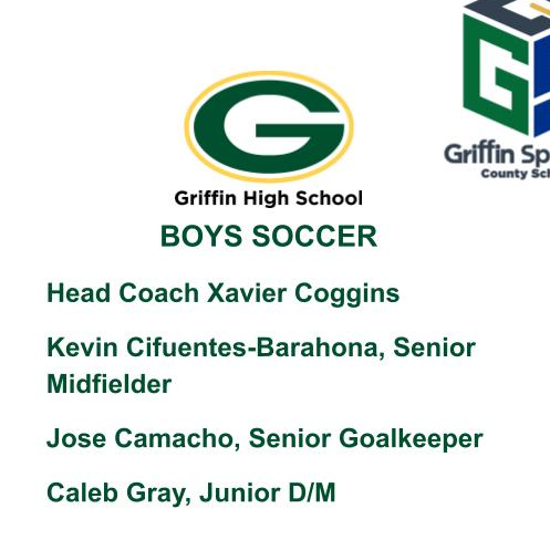 Griffin Boys Soccer List of Athletes