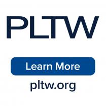 PLTW logo and link