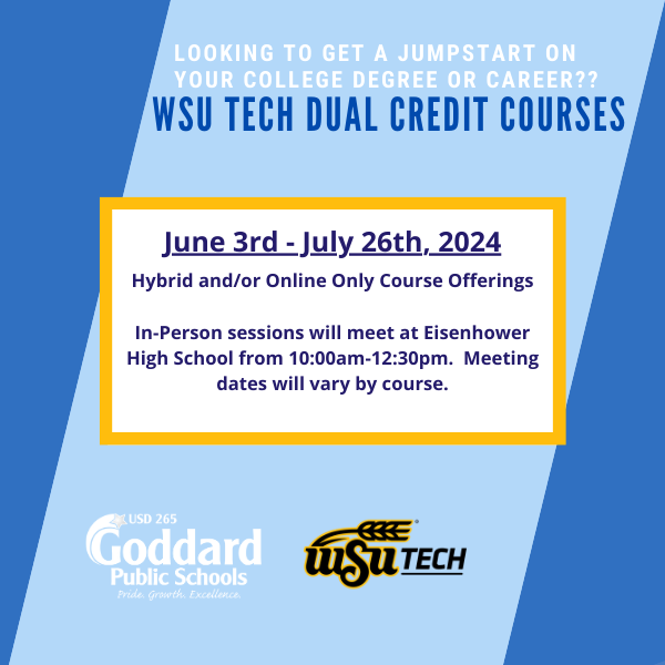 WSU Tech Dual Credit -  Summer Learning