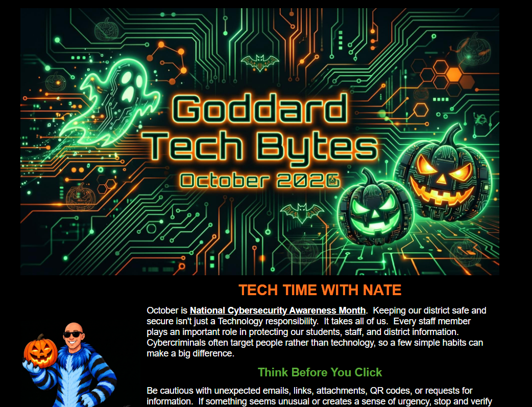 October 2026 Goddard USD 265 Tech Bytes