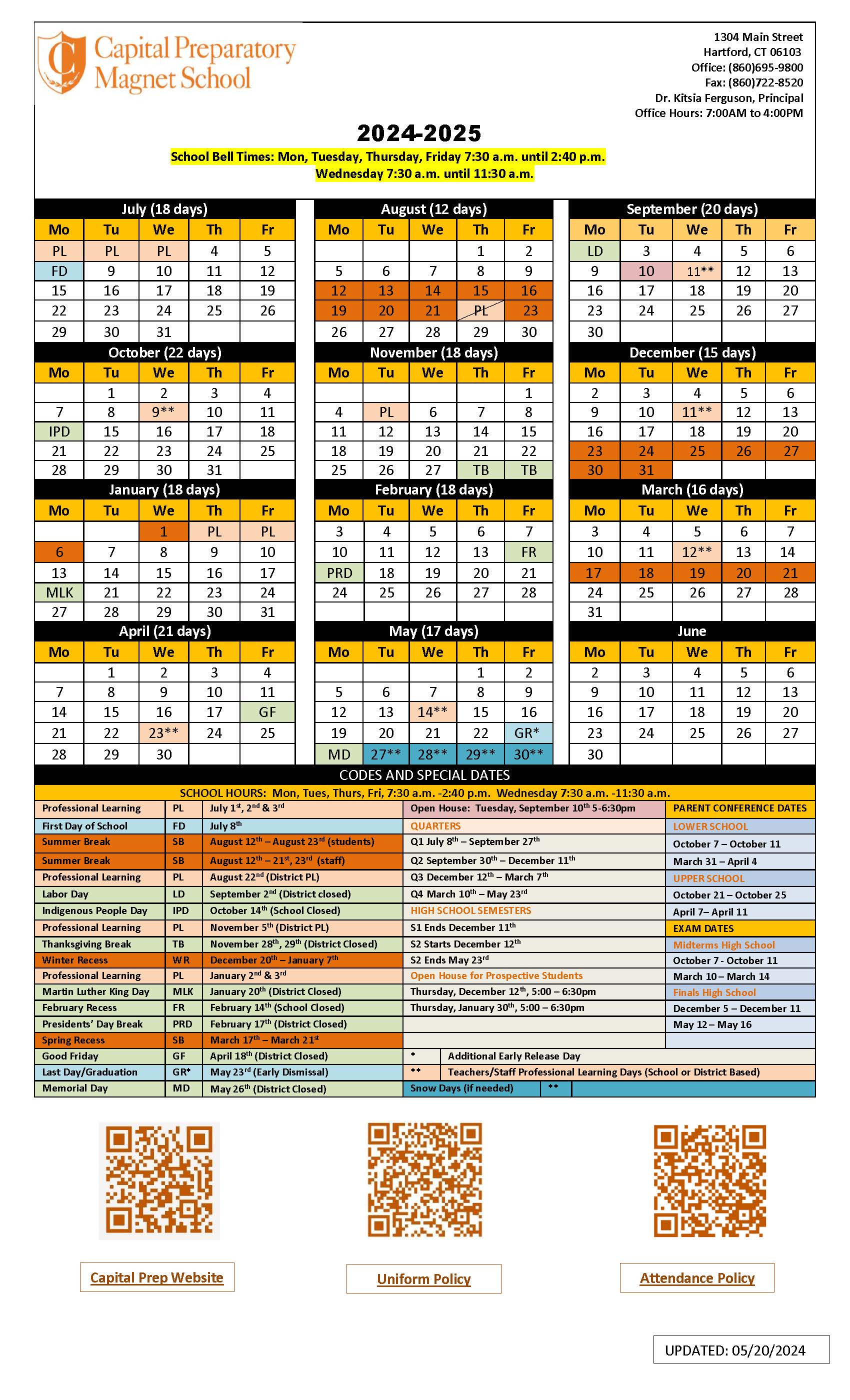 24-25 Academic Calendar
