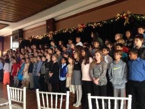 5th graders sing at the Crescent Hotel