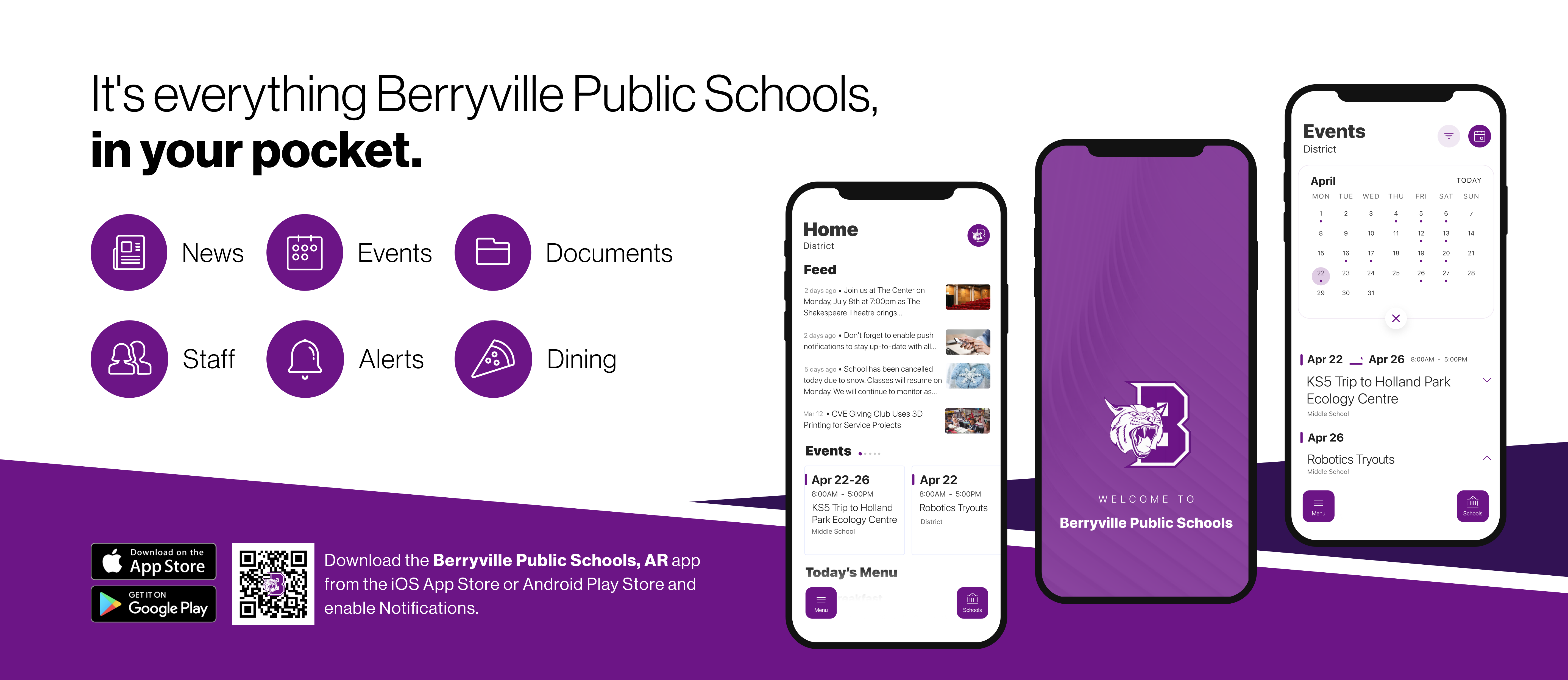 It's everything Berryville School District, in your pocket. 