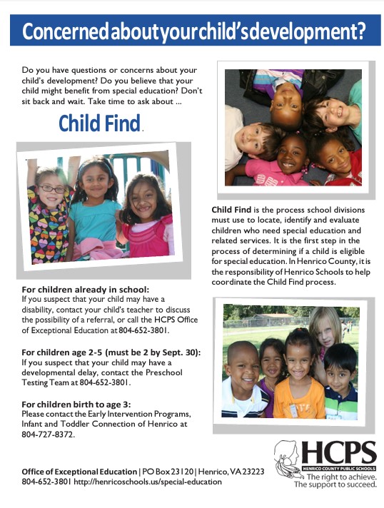 child find flyer