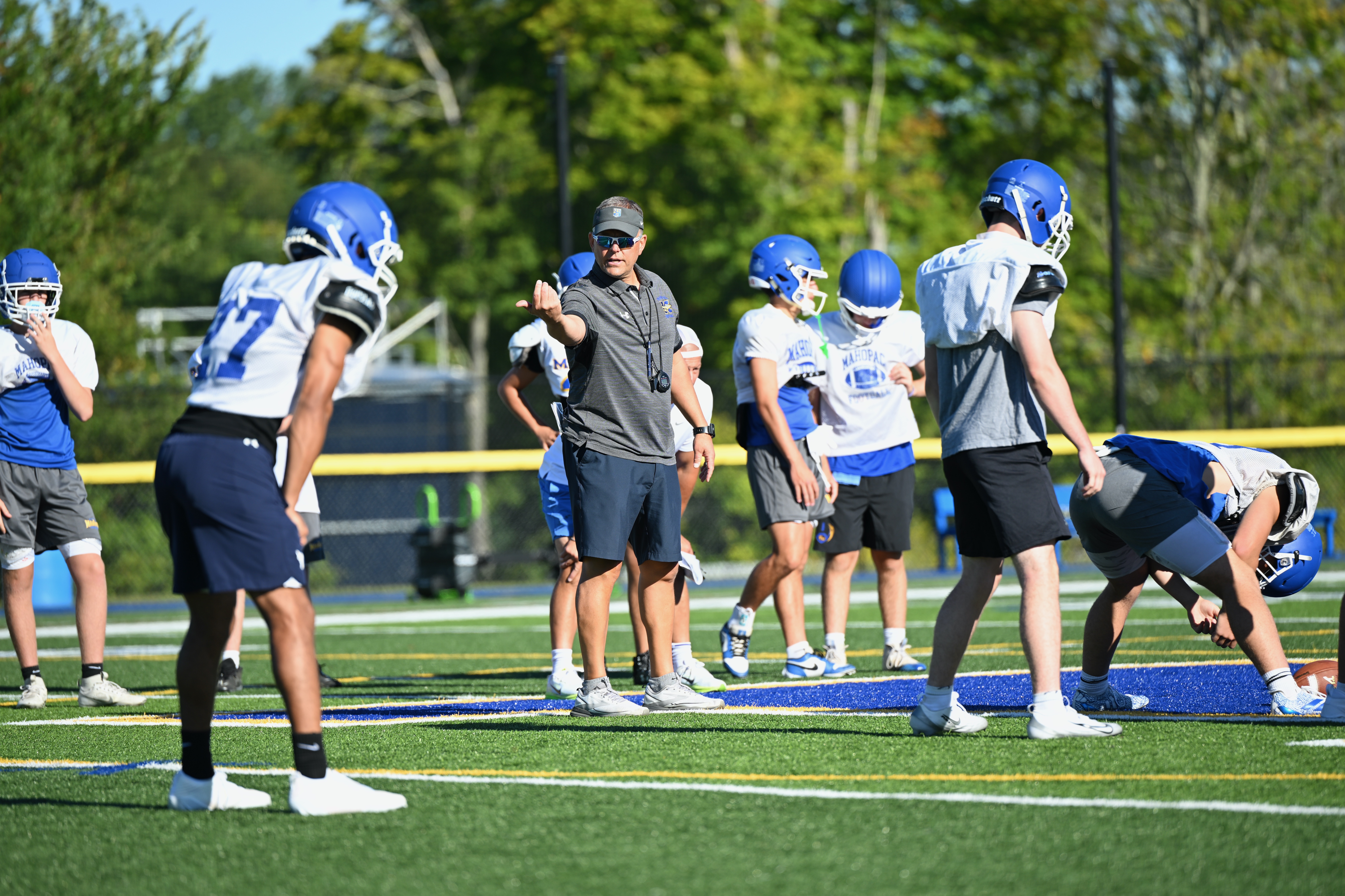 Mahopac HS Football Preseason Practice